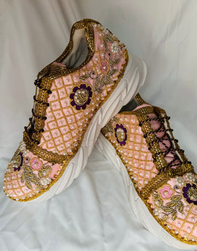 PINKY PEARL BRIDAL SNEAKERS 🤩✨ (MAKE TO ORDER)