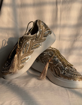 GOLD BRIDAL SNEAKERS 🤩✨ (MAKE TO ORDER)