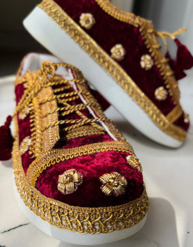 VELVETY BEGUM BRIDAL SNEAKERS 🤩✨ (MAKE TO ORDER)