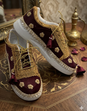 MAROON BRIDAL SNEAKERS 🤩✨ (MAKE TO ORDER)