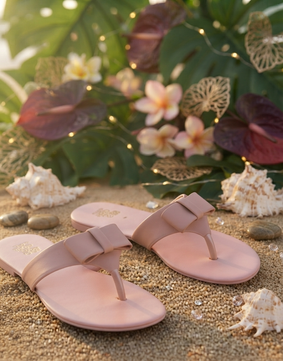 Blush Bow Kolhapuri 💥