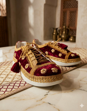 VELVETY BEGUM BRIDAL SNEAKERS 🤩✨ (MAKE TO ORDER)