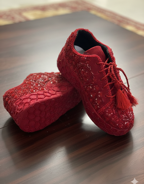 ROYAL RUBY BRIDAL SNEAKER 🤩✨ (MAKE TO ORDER)