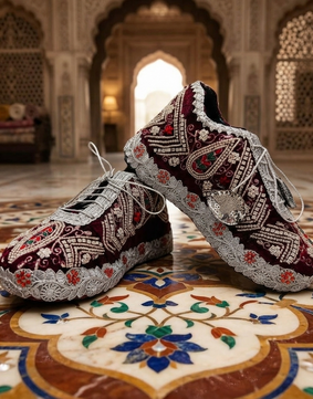 BURGUNDY SNEAKERS🤩✨ (MAKE TO ORDER)