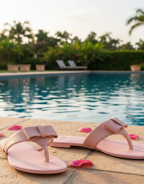 Blush Bow Kolhapuri 💥