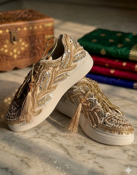 GOLD BRIDAL SNEAKERS 🤩✨ (MAKE TO ORDER)