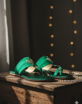 Dark green beauty Kolhapuri