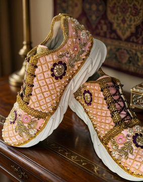 PINKY PEARL BRIDAL SNEAKERS 🤩✨ (MAKE TO ORDER)